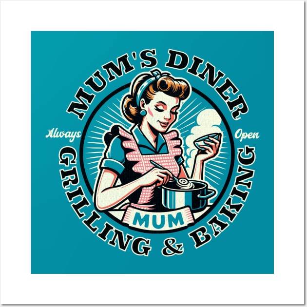 Mum's Diner Wall Art by Off the Page